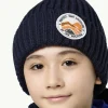 Pompom Badge Beanie K